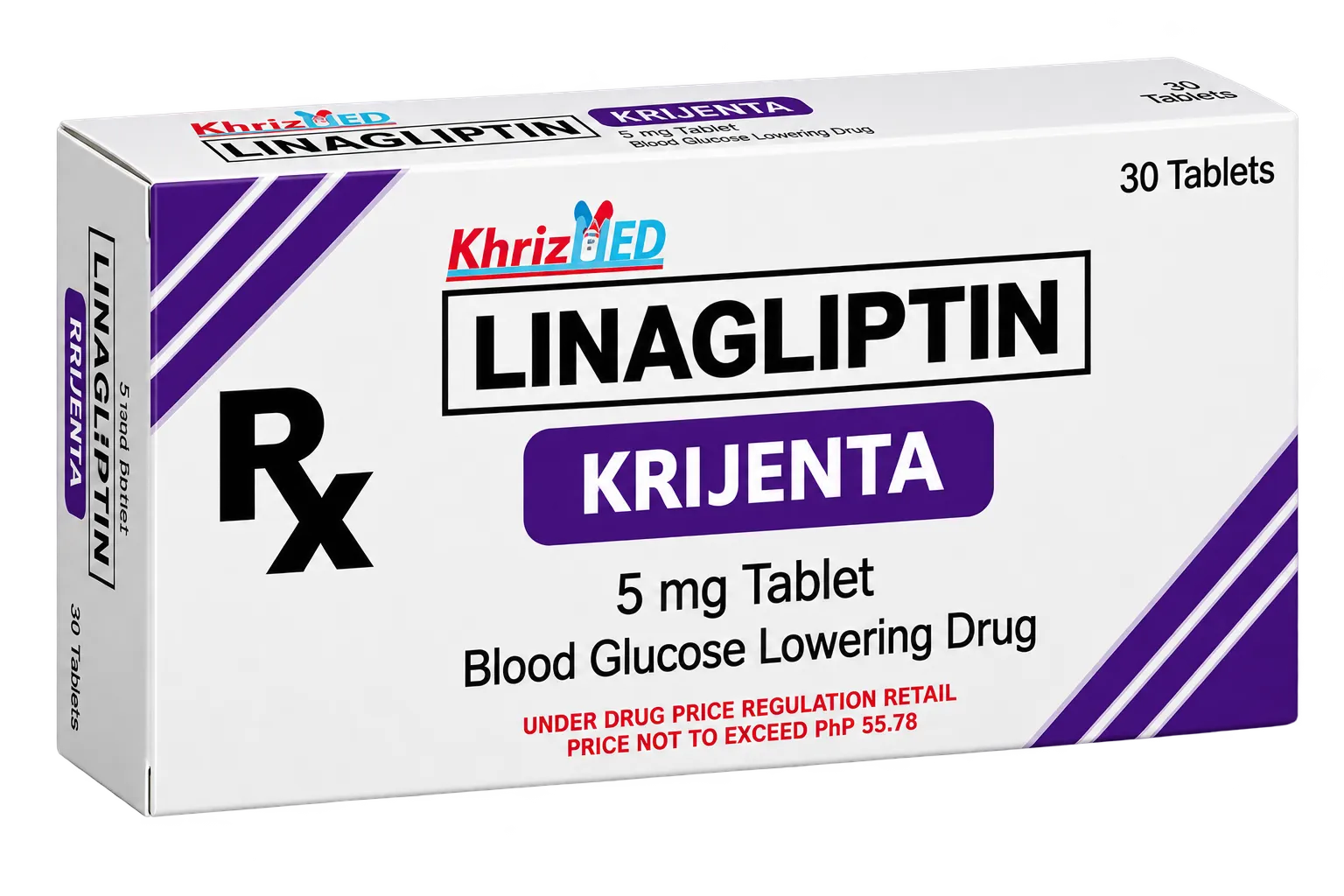 Krijenta carton, Linagliptin 5 mg tablet