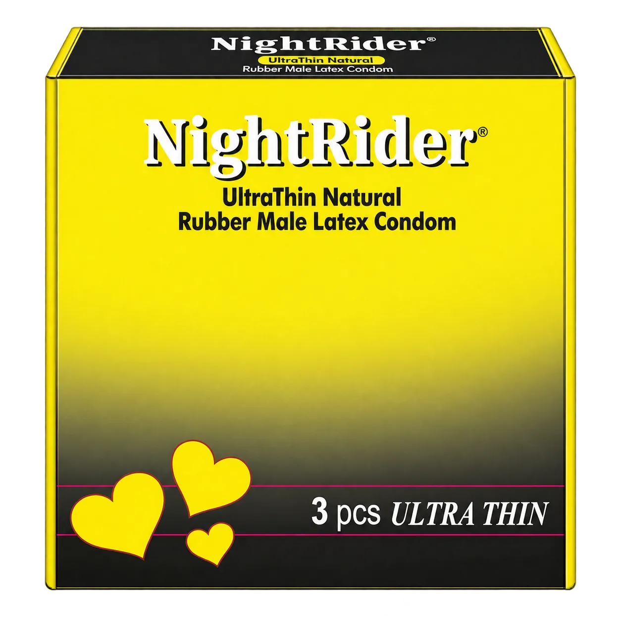 Night Rider Ultra Thin plain condom, box of 3